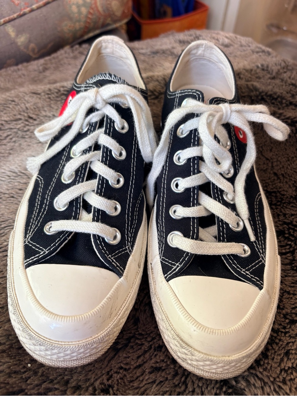 Converse x Comme des Garçons PLAY Chuck 70 Ox CDG Heart Black M6 W8
